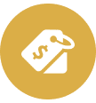 Price tag icon with dollar sign